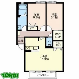 ディアスMI【1階】の間取り