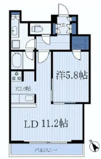 1LDKの間取り画像