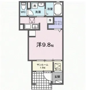 ソレアーデ【1階】の間取り