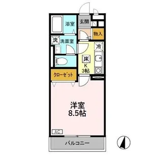 メゾン・ド・サラ【1階】の間取り