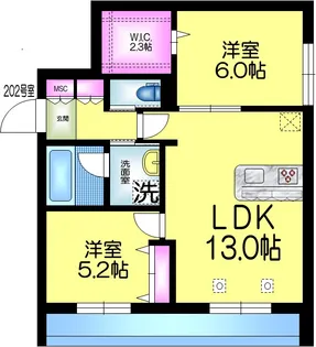 千葉県柏市中央町【マンション】の間取り