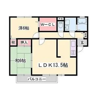 グリーンコート【2階】の間取り