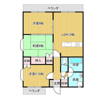 エトワールコスモ【2階】の間取り