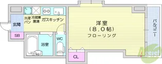 クレール小林【6階】の間取り