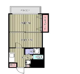 リッツコート宮町【3階】の間取り