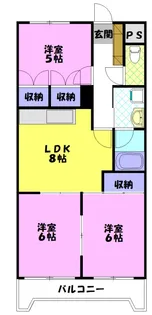 ドミール河原【2階】の間取り