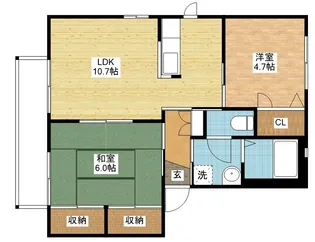 バリュージュ RYO C棟【2階】の間取り