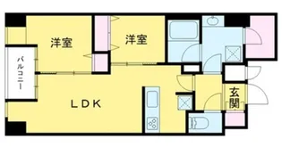 W-gates Tower【9階】の間取り