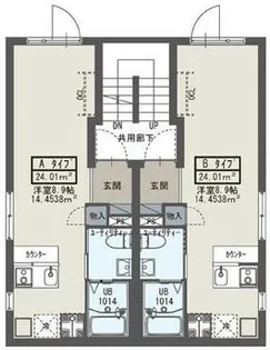 イクシオ入谷【3階】の間取り