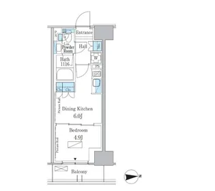 東京都新宿区百人町3【マンション】の間取り