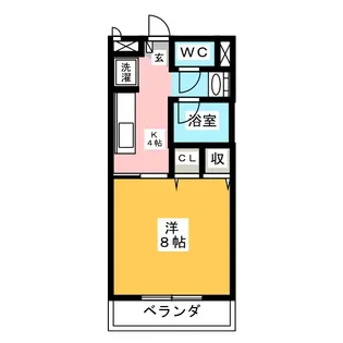 ノーブルFUJII B棟【1階】の間取り