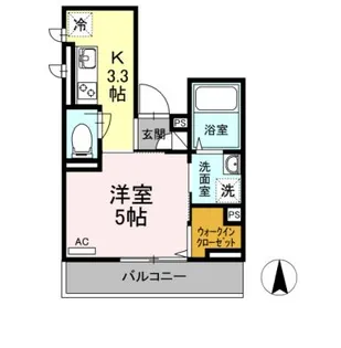フラット・プラム【2階】の間取り