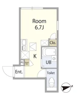 OGIKUBO GRAND【1階】の間取り