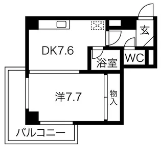 クイーンズ山の手【2階】の間取り