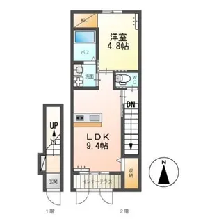 フォルビート佐野【2階】の間取り