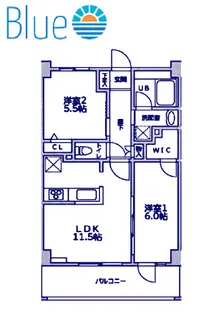 Berrys・Bill【3階】の間取り