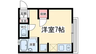 八女ハイツ【2階】の間取り