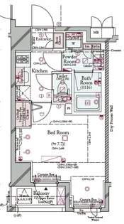 コンシェリア田町【10階】の間取り