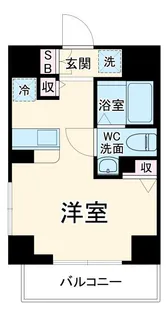 1Rの間取り画像