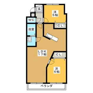 シャルマンII【3階】の間取り
