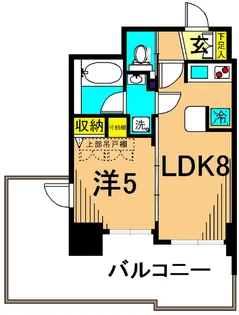 エステムプラザ品川大井町クリスタルヒルズ【13階】の間取り