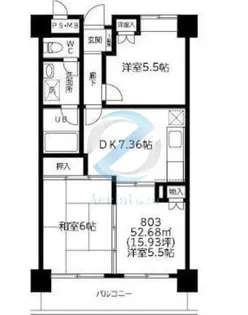 東京都江戸川区西葛西7【マンション】の間取り