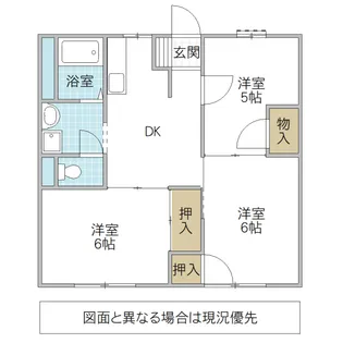 第2柳橋コーポ C棟【1階】の間取り
