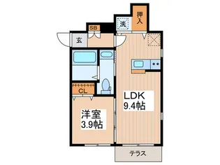 ソレイユ吉祥寺【1階】の間取り