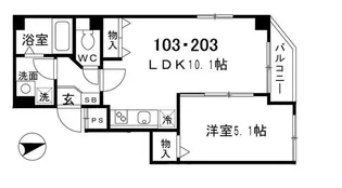 東京都荒川区東日暮里3【マンション】の間取り