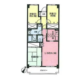 オーベルジュ青葉【2階】の間取り