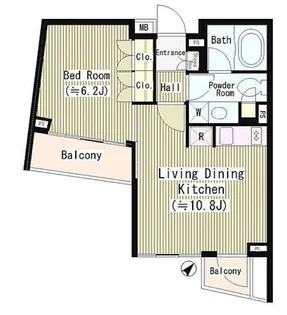 東京都渋谷区神宮前3【マンション】の間取り