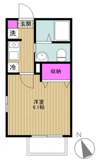 神奈川県川崎市中原区上平間【アパート】の間取り