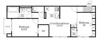 ソル プエンテ六町【1階】の間取り