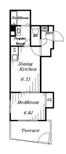 ツリーフィールド幕張【1階】の間取り