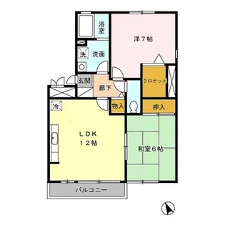 グリーンコート【2階】の間取り