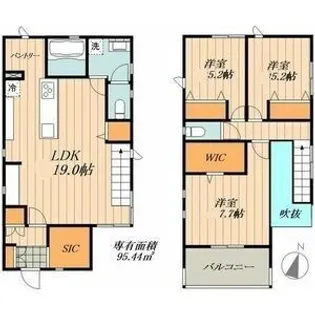 愛知県尾張旭市東本地ケ原町3【一戸建】の間取り