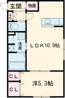 ヴィアルCity恵庭【2階】の間取り