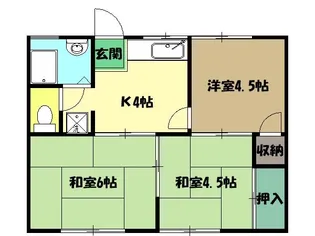 藤沢ハイツ【1階】の間取り