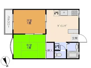 メゾンたちばなPartII【2階】の間取り