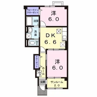 セレッソ・A【1階】の間取り