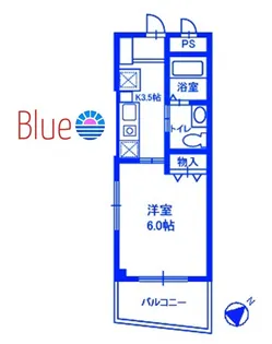 セカルム鎌倉【2階】の間取り