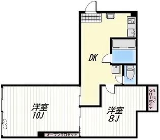 西荻セントラルマンション【5階】の間取り