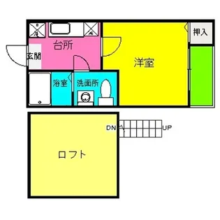 HKRRコーポ馬出【1階】の間取り