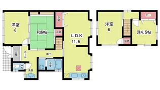 大阪府豊中市勝部2【一戸建】の間取り