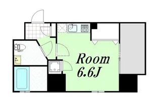 レジディア谷町【5階】の間取り