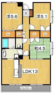 ウッドヴィレッジ/3LDK【2階】の間取り
