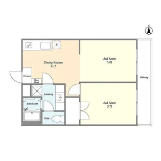 ウィルテラス西池袋【1階】の間取り