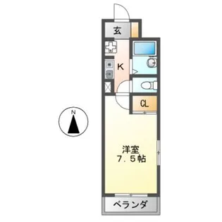 スタンドアップ古市【3階】の間取り