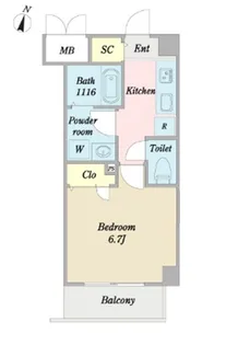 シャン ド フルール【3階】の間取り