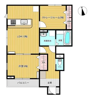 リーブルファイン南流山II期【1階】の間取り